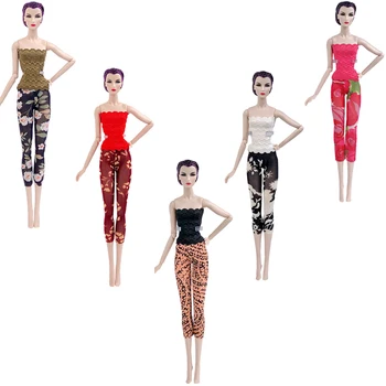 NK 10 Ks/Set Bábika Šaty Mix Štýl vám Vyhovuje Oblečenie Ručné Oblečenie Top Módne Oblečenie Pre Bábiku Barbie Príslušenstvo Hračky Darček DZ