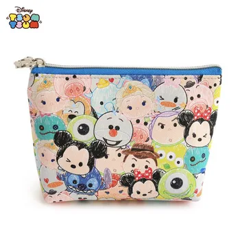 1 ks Disney Mickey Minnie Mouse prenosné kozmetické tvoria taška multi-účel skladovania tsum tusm karikatúra roztomilý mince kabelke peňaženku