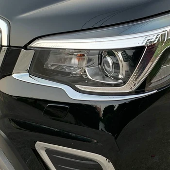 Chrome Vedúci Svetlo Svetlometu Trim Obočie Kryt Príslušenstvo Pre Subaru Forester SK 2019 2020
