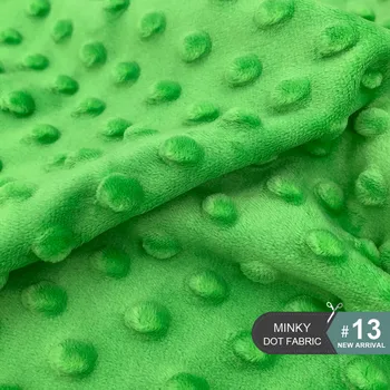 5 Ks/Veľa Tlak Super Mäkkej Tkaniny Zelená Modrá Nastaviť 45x45cm Minky Dot Textílie Pre Baby Deka Hobby Ručné Patchwork Handričkou