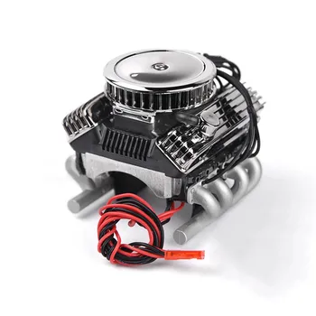 Na GRC V8 Simulovať Motora, Motor S Dvojitou Chladnejšie F82 pre 1/10 TRX4 SCX10 RC4WD D90 RC Crawle Auto Súčiastky Príslušenstvo