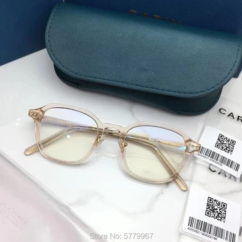 2020 Nové módne Acetát Voľný čas Okuliare, Rám Mužov Vintage Námestie predpis okuliarov, Krátkozrakosť, optické lupa 