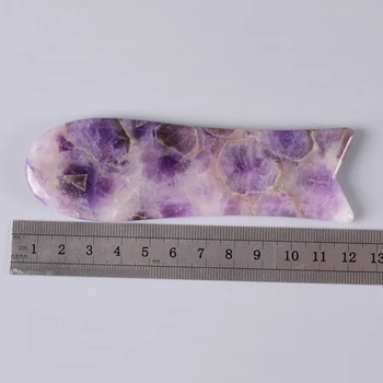 Ametyst Škrabanie Nástroj Gua Sha Prírodného Kameňa Masáž Nástroje Čína Tradičné Spa Telo, Tvár Liečenie Zdravotnej Starostlivosti Krásy Crystal