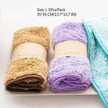 5 KS 35*35 CM Veľké absorpčné čistenie mikrovláknovú handričku pre kuchyňa/kúpeľňa najlepšie použiť uterák mäkké, hrubé handry dishcloth domácnosť