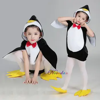 Baby Halloween Kostýmy Pre Deti Madagaskar Penguin Kostým Zvierat Cosplay Oblečenie Pre Narodeninovej Party, Karneval, Vianočné