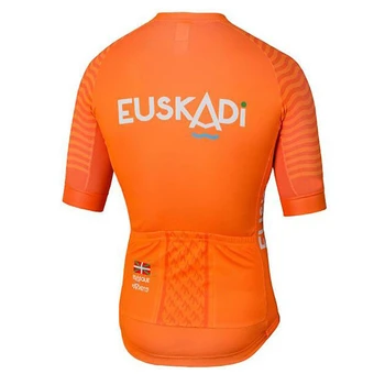 2021 Cyklistické Oblečenie Pro Team EUSKADI Orange Cyklistika Dres Podbradníky Šortky Vyhovovali Ropa Ciclismo Mužov Rýchle Suché, jazda na bicykli, Maillot Nosenie