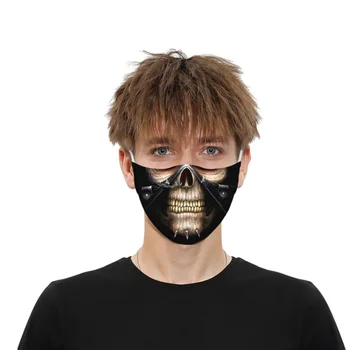 Móda Tlač Opakovane Zábavné PM2.5 Filtra Úst Tvár Masku Unisex Roztomilý 3D Úst Utlmiť Masku, Vetru, Priedušná Športové Masky