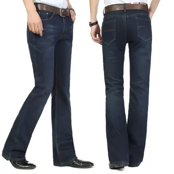 Džínsy mužov 2020 Jeseň a v Zime Mužov Mid-vysoký pás Micro-čipky nohavice pure Black plus velvet hrubé nohavice-Jeans Pre Mužov