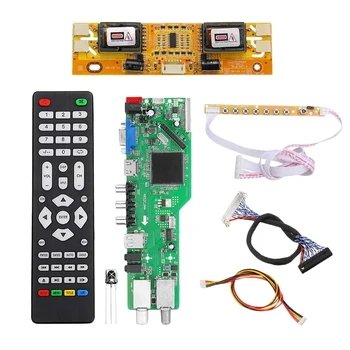 5 OSD Hra RR52C.04A Podporu Digitálneho Signálu DVB-S2, DVB-C, DVB-T2/T ATV Univerzálny LCD Ovládač Rada USB Prehrávanie multimediálnych 30Pin 6 Bit