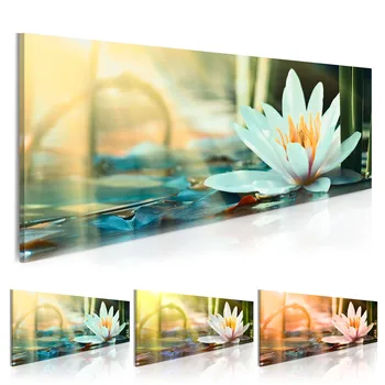 Plátno Na Stenu Umenie Obrázky 1 Kus Biele Kvety, Rastliny, Prírodné Maľovanie Obývacia Izba Moderne Vytlačí Vodu Lotus Plagát Domova