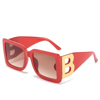 2021 Nové Námestie Písmeno B Dekorácie slnečné Okuliare Žena, Luxusné Značky Dizajnér Slnečné Okuliare Odtiene Okuliare UV400 Oculos gafas de sol