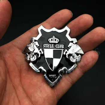 3D Kov Chróm Royal Štýl Klubu VIP Štít Auto Auto Prednej Mriežky, Znak, Odznak