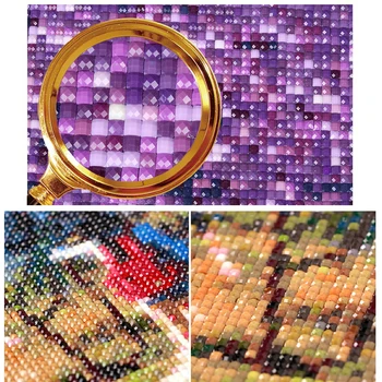 Zhui Star 5D Diy plné Námestie vŕtačky diamantové maľovanie Cross stitch Pavilón & kvety výšivky Drahokamu Mozaiky domova darček