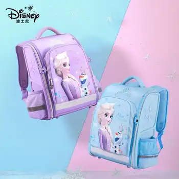 Disney Mrazené školské tašky pre dievčatá Elsa Anna Olaf príčinné veľkú kapacitu vody dôkaz primárneho študent ortopedické späť mochilars