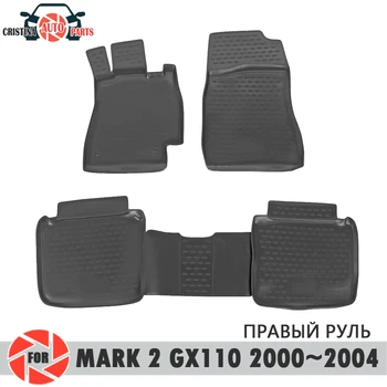 Podlahové rohože pre Toyota Mark 2 GX 110 2000~2004 koberce protišmyková pu nečistoty ochranu interiéru vozidla styling príslušenstvo