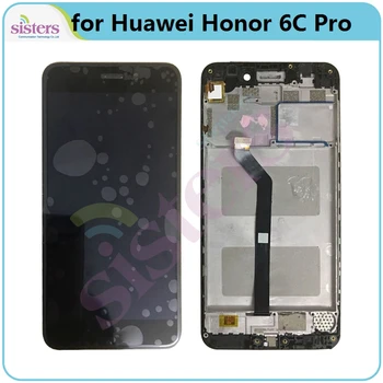 Pre Huawei Honor 6C Pro LCD Displej JMM-L22 JMM-AL10 AL00 TL00 LCD Displej 6CPro LCD Displej S Rámom Dotyk Digitalizátorom. Č LOGO