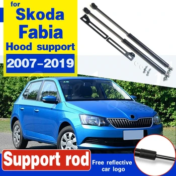 Auto Kapoty Kapotu Podporu Výťah Jar Držiak Vzpery Bar Hydraulické Tyče pre Škoda Fabia 2007-2019 Roomster Auto príslušenstvo