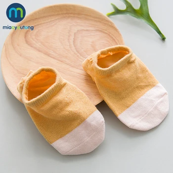 5 Pár Bezpečné Protišmykovým Gumovým Pohodlie Bavlny Vysokej Kvality Mäkké Novonarodené Deti Ponožky Dievča Ponožky Chlapec Nové Narodené Dieťa Miaoyoutong