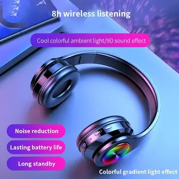 Farba Bezdrôtové Bluetooth Slúchadlá Športové Herné Slúchadlá Nepremokavé Hifi Stereo Hudobný Headset pre Android IOS PC Rádio Slúchadlá