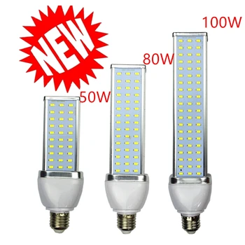 NOVÉ 1pcs/veľa 5730 LED žiarovka Corn svetlo 30W 40W 50W 60 W 80 W 100 W Led Žiarovka E27 E39 E40 85-265V Vysoký jas energeticky úsporné žiarovky