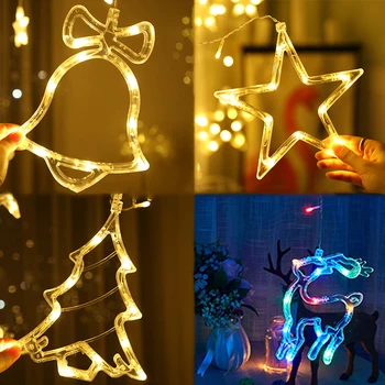 Remote LED Vianočné string svetlá Opony Rozprávkových Svetiel Garland Led Svadobné Party Vianoce Pre Okno domáci Vonkajší Dekor