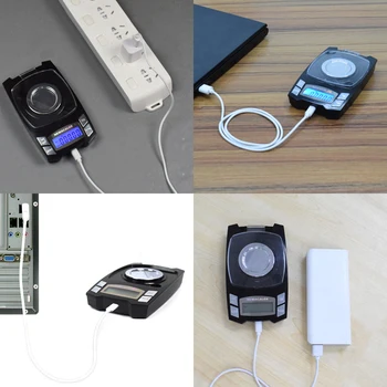NEWACALOX 100g/50gx0.001g Mini Digitálny Elektronický Rozsahu USB Nabíjanie Váženie Stupnice, Presnosť Šperky Medicíny laboratórneho