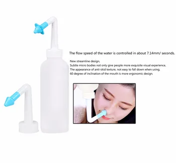 Najnovšie 400 ml Vysoká kvalita nosovej umývacie zariadenia, nosné umývanie kanvica, nosové irigátor, dospelých detí