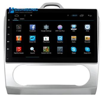 10.2 Palcov plne Dotykový Displej Android 6.0 Auto DVD GPS Špeciálne pre Ford Focus rokov 2004-2007 s Wifi 1024*600 HD Displej