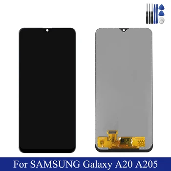 Pre Samsung Galaxy A20 LCD Displej Dotykový Displej Digitalizátorom. Montáž Na SM A205F A205 20 205F Sm-A205F Test