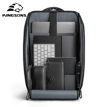 Kingsons polyfunkčné business travel notebook mužov batoh jednoduchý štýl, vodotesný, anti-theft pre teenagerov vysokej kvality taška