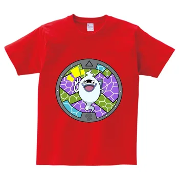 Yo-kai Hodinky T-shirt chlapec letné t-shirt deti tlač tričko anime t shirt deti značku oblečenia Multi-color O-Neck tee dievča NN