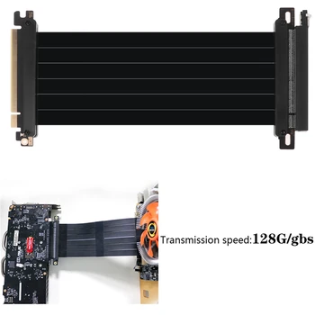 PCI E 3.0 16X Grafika Extender Karty vertikálny stojan/base ATX prípade Pružný spojovací Kábel Stúpačky Karta Rozšírenia Port pre grafický procesor (GPU)