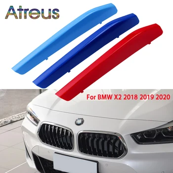 Atreus 3ks 3D Auto Prednej Mriežky, Výbava Sport Pásy Kryt Samolepky Pre Nové BMW X2 F39 2018 2019 2020 M Napájanie Príslušenstvo