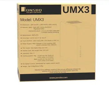 JONSBO UMX3 hliníkové šasi MATX malé šasi, HTPC skrinky