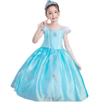 Disney Deti Šaty pre Dievčatá Elsa Kostým Princezná Šaty Halloween Christmas Party Cosplay detské Oblečenie Elegantné Dobré