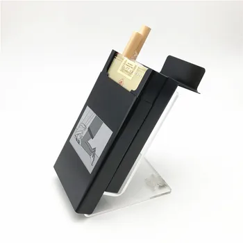Japonský Štýl Vysoko Kvalitnej Hliníkovej Zliatiny Black Cigariet Prípade 20 Kovové Cigariet obal Špinavé Fajčenie Držiteľ Sexy box