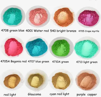 500 g=5colors buytoes pestré prírodné pearlescent sľudy prášok na nechty,sľudy prášok pre eyeshadow&rúž,DIY mydlo
