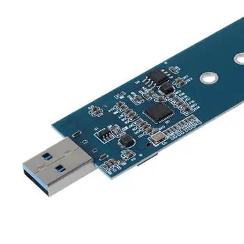 M. 2 na USB Adaptér B Kľúč M. 2 SSD Adaptér USB 3.0 na 2280 M2 NGFF SSD Adaptér Converter SSD, Čítačka Kariet