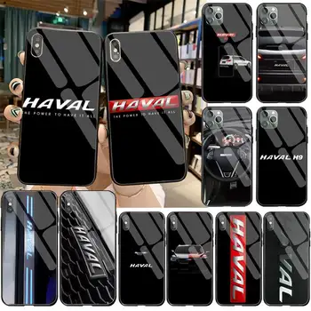 2020 Auto Haval Logo Kryt Black Soft Shell Telefón Prípade Tvrdeného Skla Pre iPhone 11 Pro XR XS MAX 8 X 7 6 6 Plus SE 2020 prípade