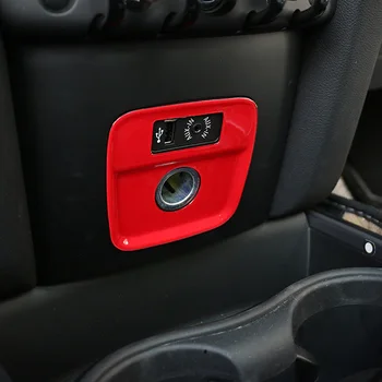 ABS Auto Cigaretový Zapaľovač USB, AUX Console Panel Rám Orezania Kryt Nálepka Pre Mini Cooper Krajana F60 Interiérové Doplnky