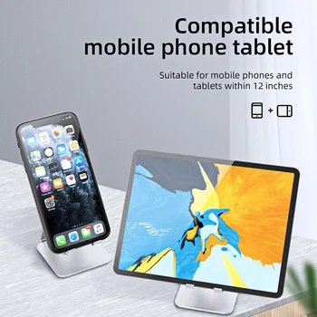 !ACCEZZ Ploche Držiaka Telefónu, Pre iPhone 11 8 7 6 Huawei Xiao Samsung Tablet iPad Hliníkový Univerzálny Mobilný Telefón Stojan Podporu