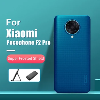 Pre Xiao Pocophone F2 Pro prípade 6.67 NILLKIN Matné PC Matný pevný zadný kryt Darček Držiak pre Xiao Poco F2 Pro Redmi K30 Pro