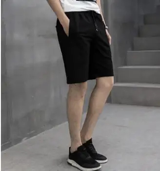 ZNG 2018 lete novej pánskej ležérne módne šortky jednofarebné pánske športové šortky študentov jednoduché bavlna