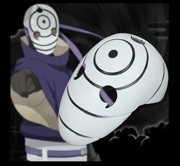 Black Zhotoviteľ Biela Živice Naruto Obetí tri-očná maska Maska Tobi Madara Anime Masky Halloween Maškaráda Cosplay Kostým Party
