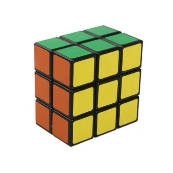 Nerovné-Objednávka 2*3*3 Magic Cube Black-Dna Magic Cube Šesť-Farba Samolepka Papier Farebný Kartón Balenie Detí Zábava