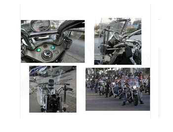 Motocykel Čelné Sklo Čelné Sklo Pre Yamaha VStar 400 650 1100 1300 Virago Xv 250 535 750 1100 Cestnej Hviezdičkový Custom Chopper Krížniky