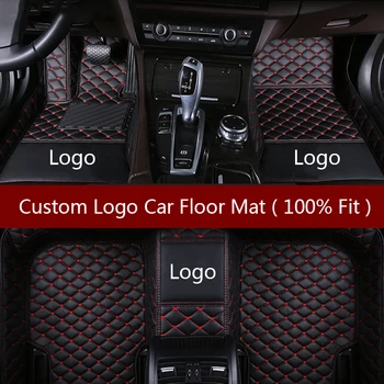 Flash mat Logo auta podlahové rohože pre Hyundai solaris ix35 30 25 Elantra MISTRA GrandSantafe prízvuk auto styling Vlastné nohy mat