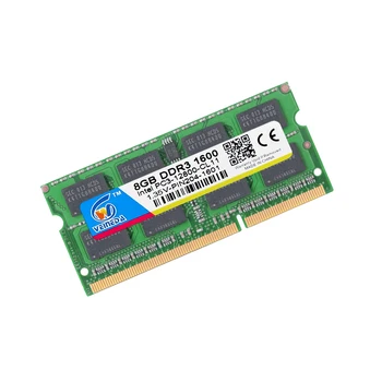 VEINEDA počítač, Notebook DDR3L DDR3 8GB 1600MHz PC3-12800 1.35 V 204PIN DDR3L 1333 PC3-10600 Sodimm pamäte Ram Kompatibilný Intel ddr3