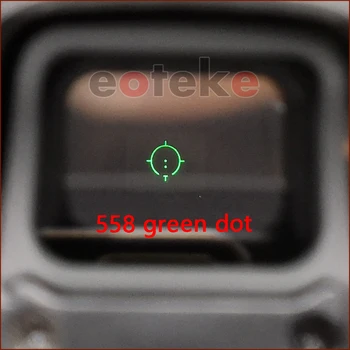 558 holografické odráža série Green Red dot Sight Airsoft Rozsah nosenie na 20 mm Železničnej Pripojí Zadarmo OEM vlastné logo