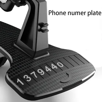 2020 Nové Nastaviteľné HUD Auto Tabuli Telefón Stojan GPS Auto Klipy Držiteľ Parkovanie Číslo pre Mobilný Telefón IPhone Auto Stojí Podporu